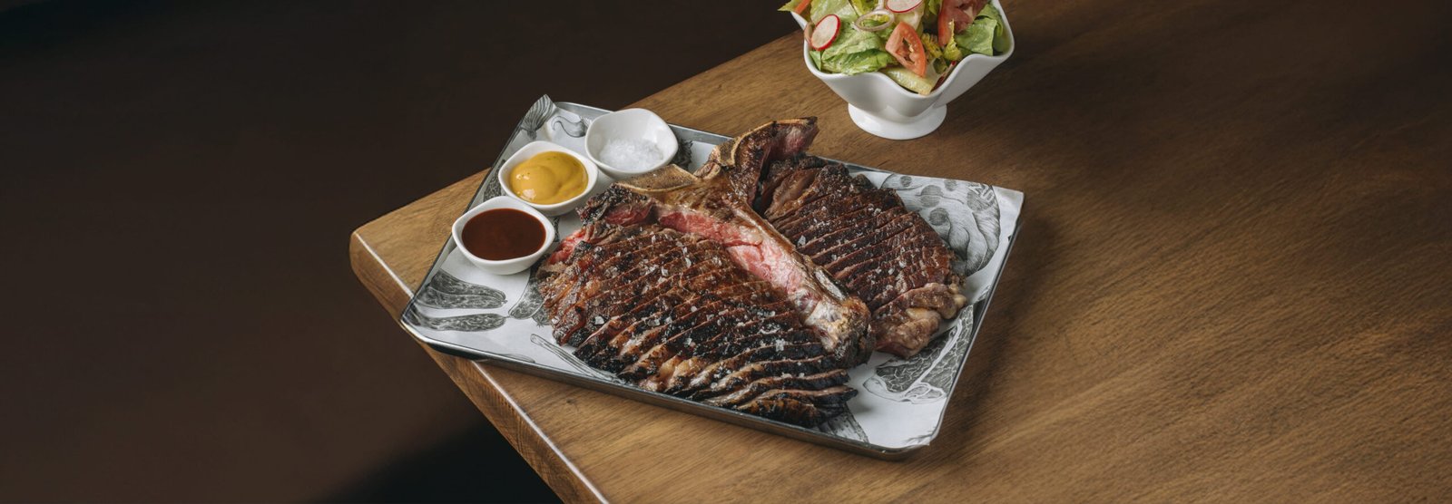 Porterhouse with Salad — Meatsmith Singapore